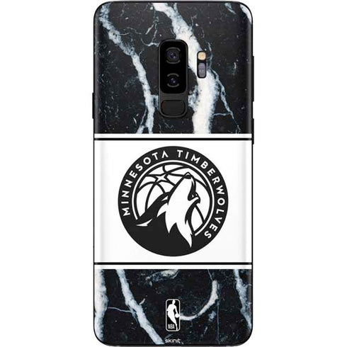 NBA Minnesota Timberwolves Marble Galaxy S9 Plus Skin