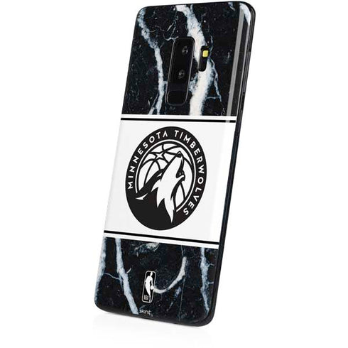 NBA Minnesota Timberwolves Marble Galaxy S9 Plus Skin