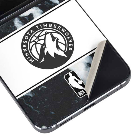 NBA Minnesota Timberwolves Marble Galaxy Z Flip5 5G Skin