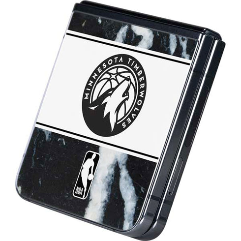 NBA Minnesota Timberwolves Marble Galaxy Z Flip5 5G Skin
