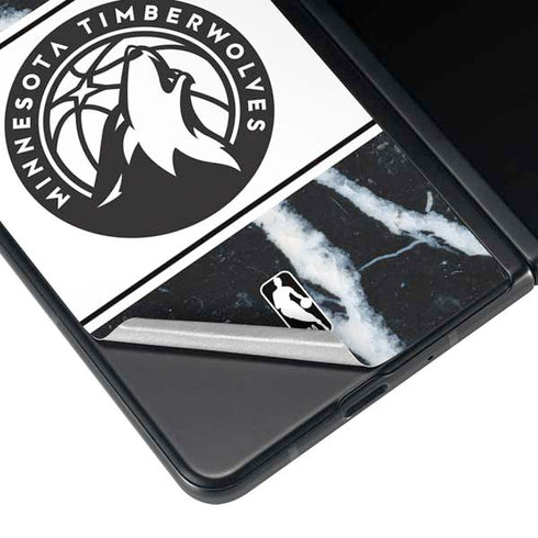 NBA Minnesota Timberwolves Marble Galaxy Z Fold3 5G Skin