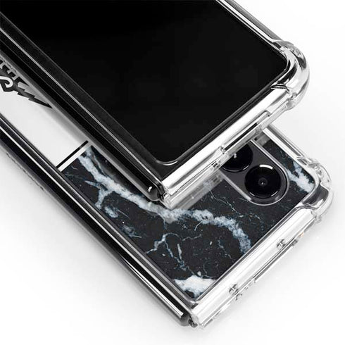 NBA Minnesota Timberwolves Marble Galaxy Z Fold4 5G Clear Case