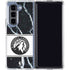 NBA Minnesota Timberwolves Marble Galaxy Z Fold5 5G Clear Case