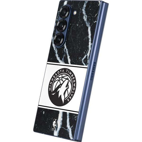 NBA Minnesota Timberwolves Marble Galaxy Z Fold6 Skin