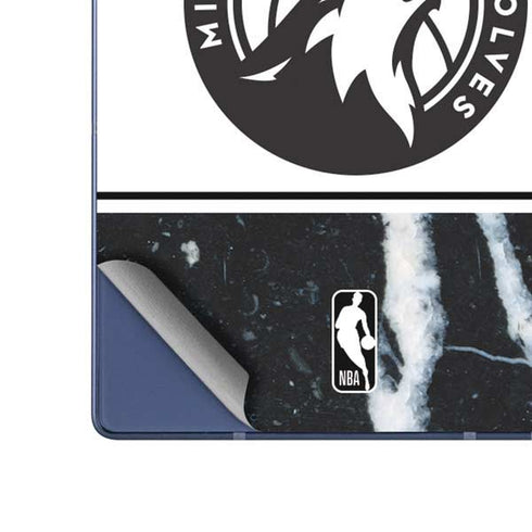 NBA Minnesota Timberwolves Marble Galaxy Z Fold6 Skin