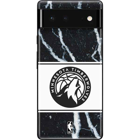 NBA Minnesota Timberwolves Marble Google Pixel 6 Skin