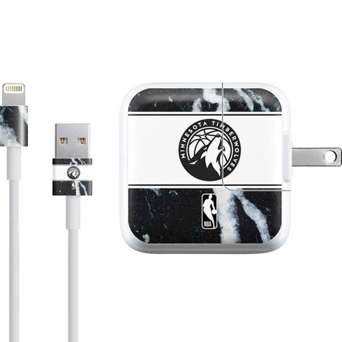 NBA Minnesota Timberwolves Marble iPad Charger (10W USB) Skin