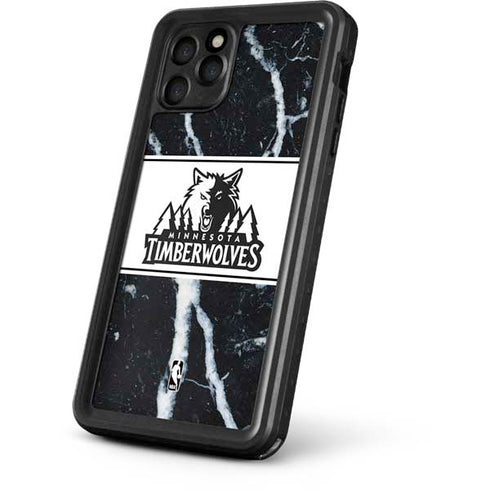 NBA Minnesota Timberwolves Marble iPhone 11 Pro Max Waterproof Case