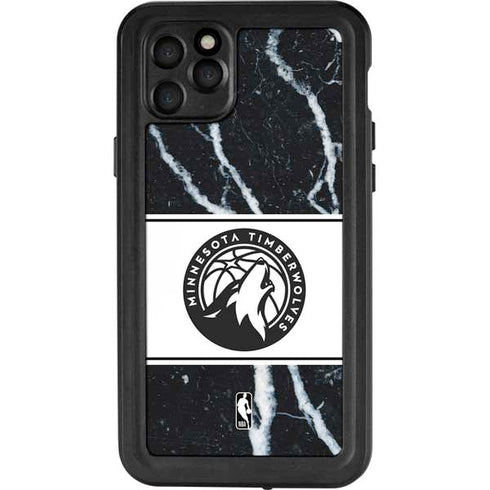 NBA Minnesota Timberwolves Marble iPhone 11 Pro Max Waterproof Case
