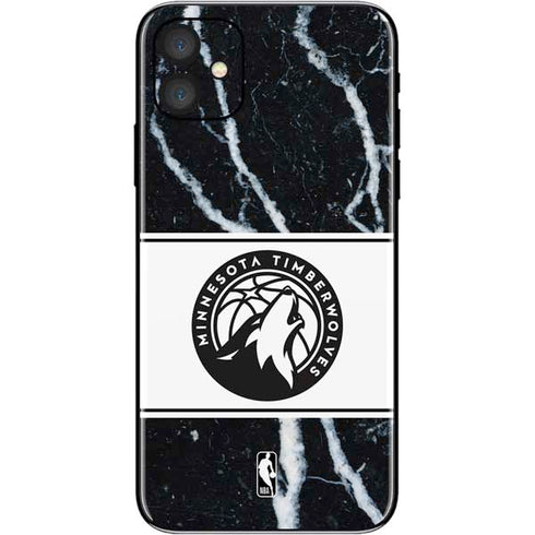 NBA Minnesota Timberwolves Marble iPhone 11 Skin