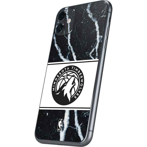 NBA Minnesota Timberwolves Marble iPhone 11 Skin