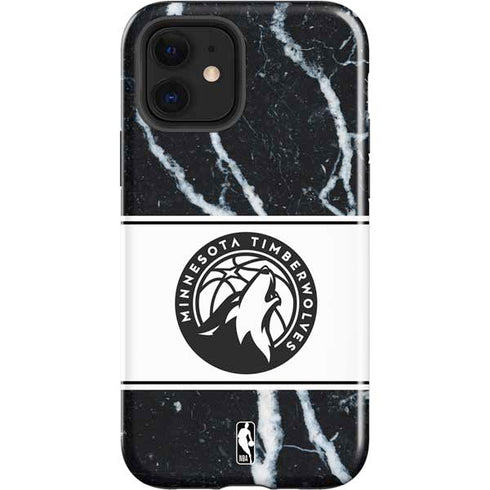 NBA Minnesota Timberwolves Marble iPhone 12 Impact Case