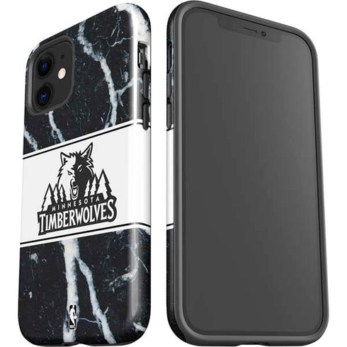 NBA Minnesota Timberwolves Marble iPhone 12 Mini Impact Case