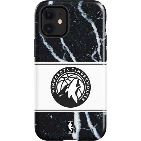 NBA Minnesota Timberwolves Marble iPhone 12 Mini Impact Case