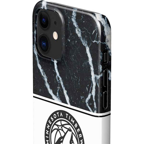 NBA Minnesota Timberwolves Marble iPhone 12 Mini Lite Case
