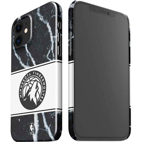 NBA Minnesota Timberwolves Marble iPhone 12 Mini Lite Case