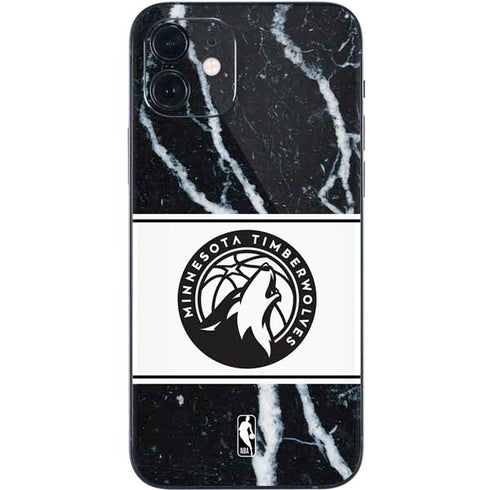 NBA Minnesota Timberwolves Marble iPhone 12 Mini Skin