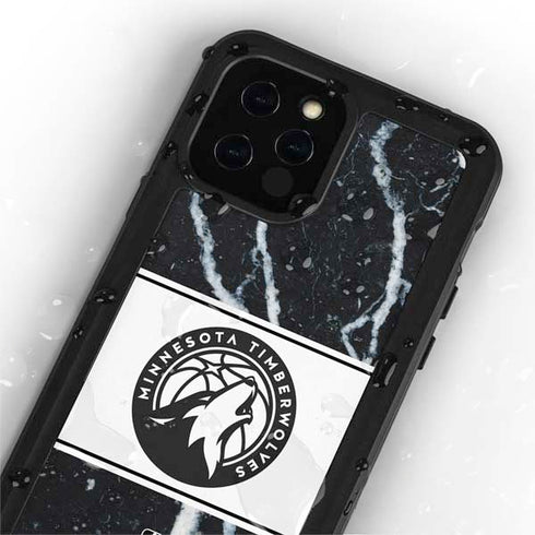 NBA Minnesota Timberwolves Marble iPhone 12 Pro Max Waterproof Case