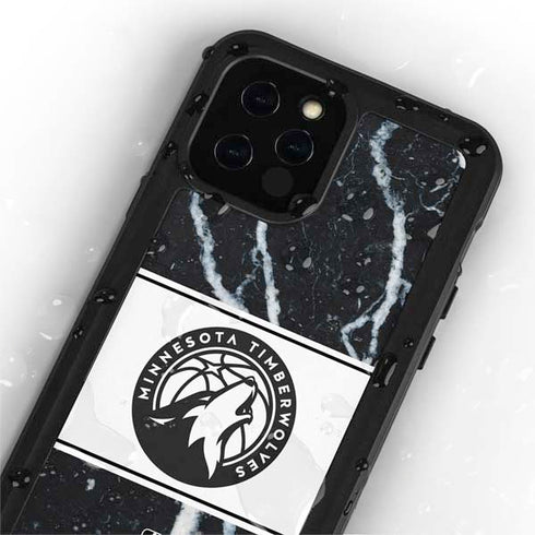 NBA Minnesota Timberwolves Marble iPhone 12 Pro Waterproof Case