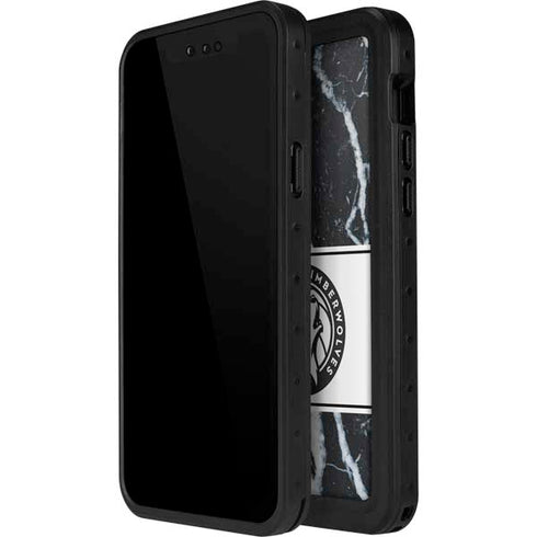 NBA Minnesota Timberwolves Marble iPhone 12 Waterproof Case