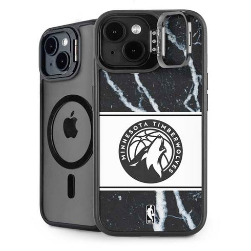 NBA Minnesota Timberwolves Marble iPhone 13 Kickstand Case