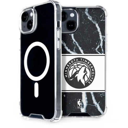 NBA Minnesota Timberwolves Marble iPhone 13 MagSafe Case