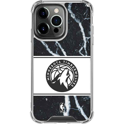 NBA Minnesota Timberwolves Marble iPhone 13 Pro Clear Case