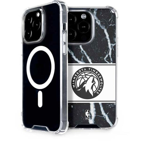 NBA Minnesota Timberwolves Marble iPhone 13 Pro Max MagSafe Case