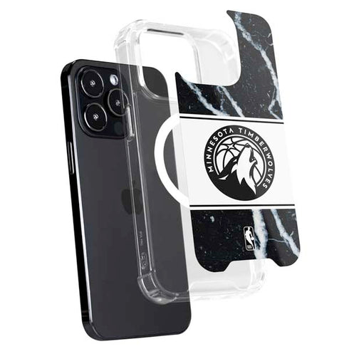 NBA Minnesota Timberwolves Marble iPhone 13 Pro Max MagSafe Case
