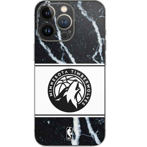 NBA Minnesota Timberwolves Marble iPhone 13 Pro Skin