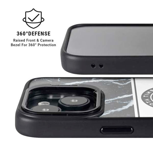 NBA Minnesota Timberwolves Marble iPhone 14 Kickstand Case