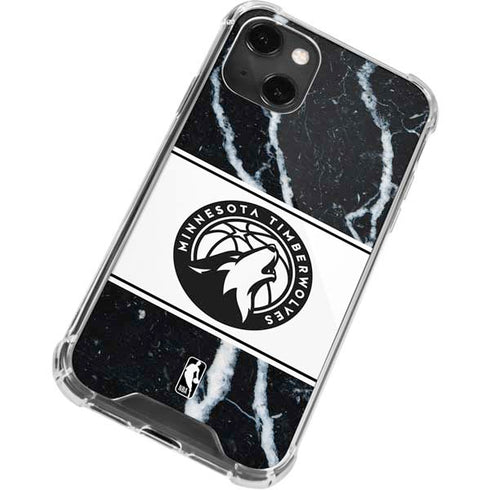 NBA Minnesota Timberwolves Marble iPhone 14 Plus Clear Case