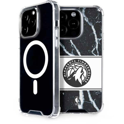 NBA Minnesota Timberwolves Marble iPhone 14 Pro MagSafe Case