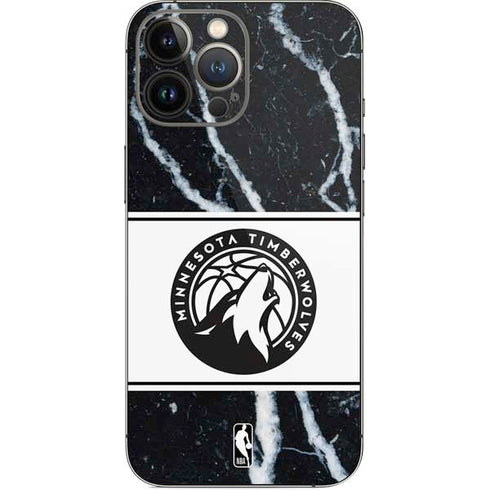 NBA Minnesota Timberwolves Marble iPhone 14 Pro Max Skin