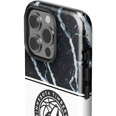 NBA Minnesota Timberwolves Marble iPhone 15 Pro Impact Case