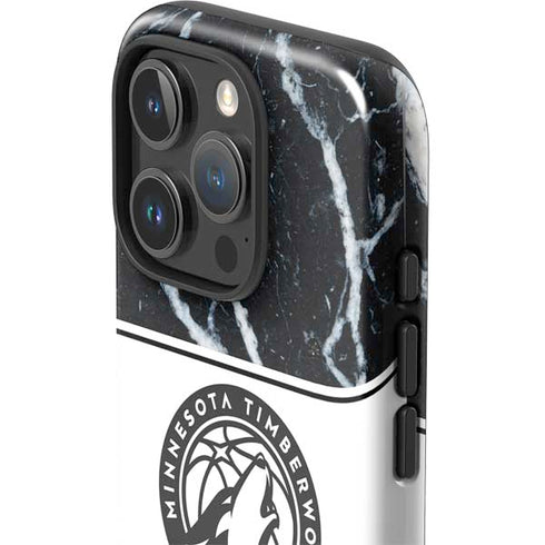 NBA Minnesota Timberwolves Marble iPhone 16 Pro Max Impact Case