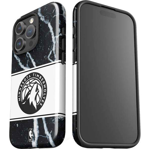NBA Minnesota Timberwolves Marble iPhone 16 Pro Max Impact Case