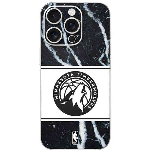 NBA Minnesota Timberwolves Marble iPhone 16 Pro Skin
