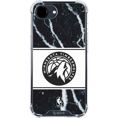 NBA Minnesota Timberwolves Marble iPhone 16e Clear Case