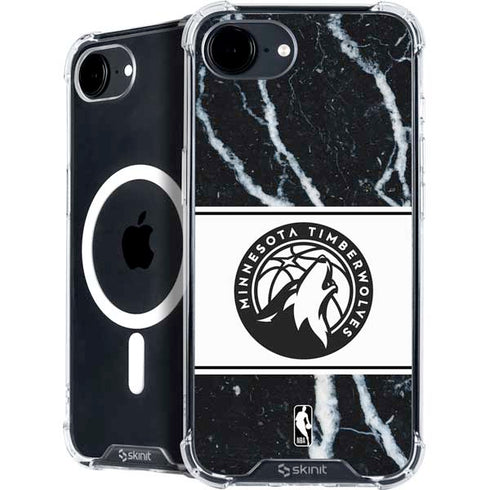 NBA Minnesota Timberwolves Marble iPhone 16e MagSafe Case