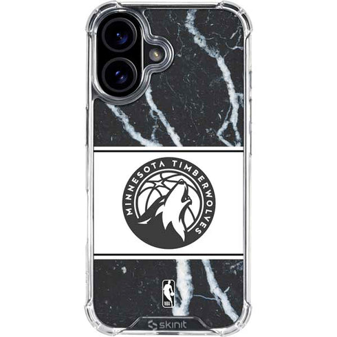 NBA Minnesota Timberwolves Marble iPhone 17 Clear Case