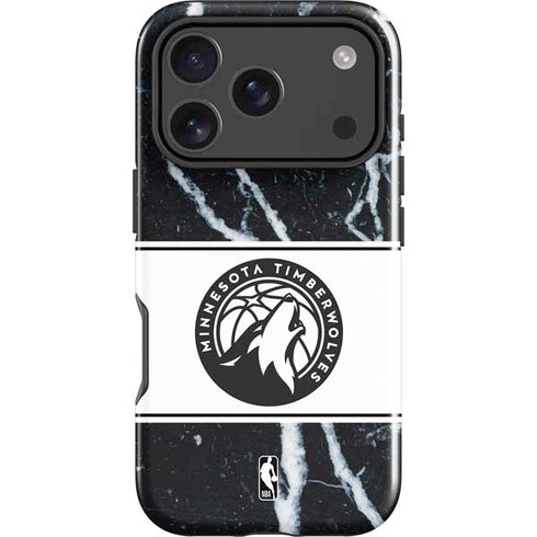NBA Minnesota Timberwolves Marble iPhone 18 Pro Impact Case