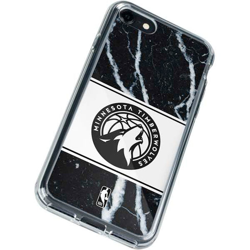 NBA Minnesota Timberwolves Marble iPhone SE (2nd & 3rd Gen) Clear Case