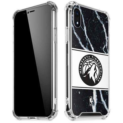 NBA Minnesota Timberwolves Marble iPhone XR Clear Case