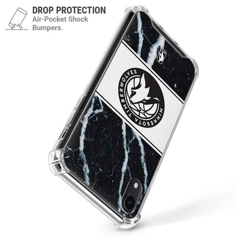 NBA Minnesota Timberwolves Marble iPhone XR Clear Case