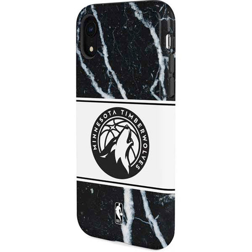 NBA Minnesota Timberwolves Marble iPhone XR Pro Case