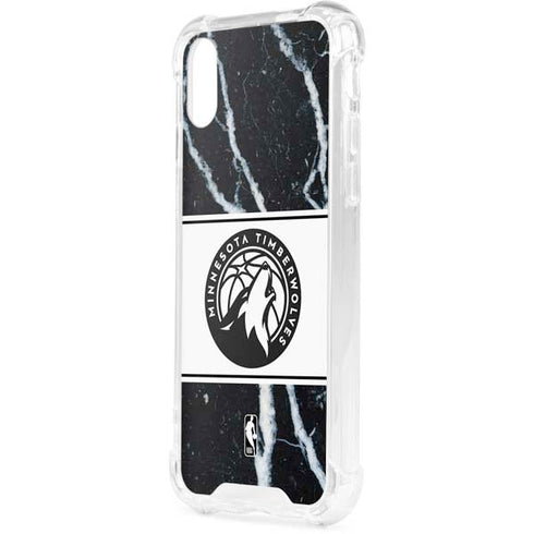 NBA Minnesota Timberwolves Marble iPhone XS Clear Case