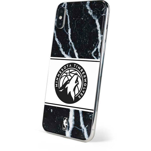 NBA Minnesota Timberwolves Marble iPhone XS Skin