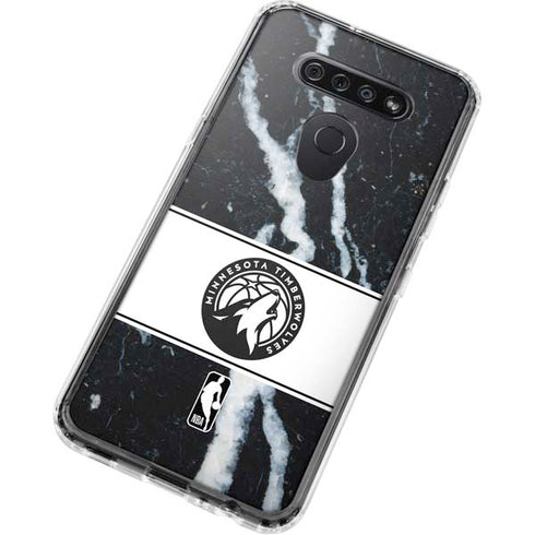 NBA Minnesota Timberwolves Marble LG K51/Q51 Clear Case