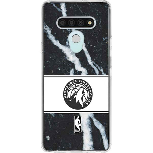 NBA Minnesota Timberwolves Marble LG Stylo 6 Clear Case